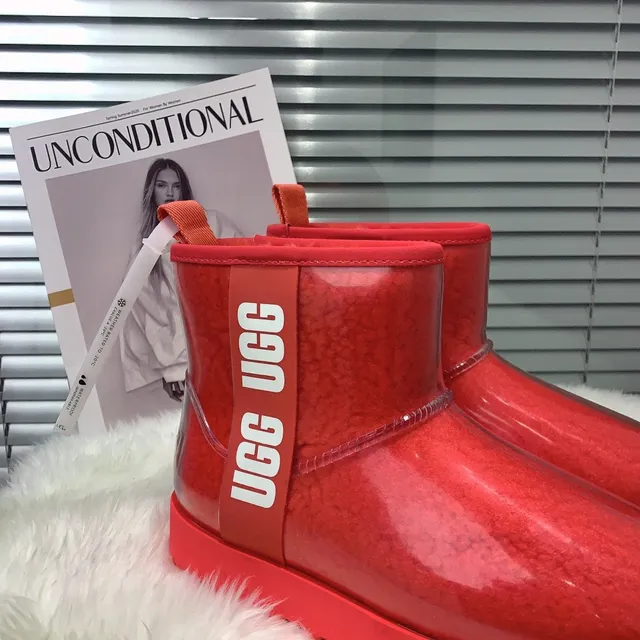 UGG Classic Mini Transparent Red Snow Boots 2