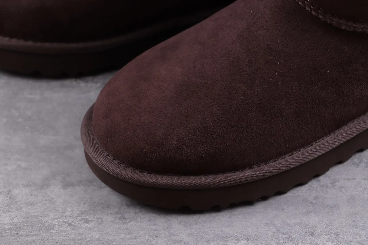 UGG Classic Tall Brown Suede Shearling-Lined Knee Boots 4