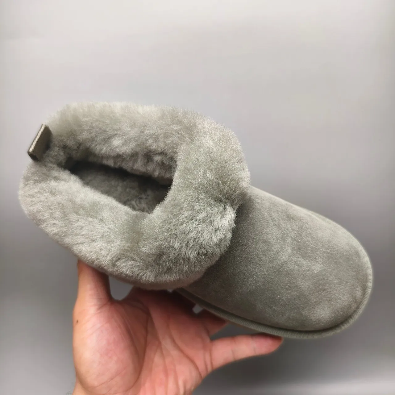 UGG Gray Brown Shearling-Lined Suede Upper Snow Boots 3