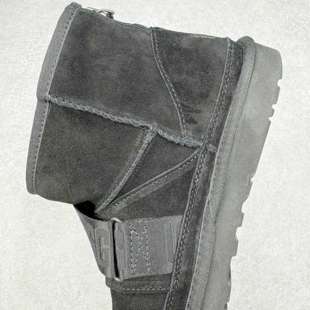 UGG Harness Strap Black Snow Boot 8