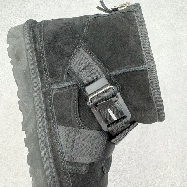 UGG Harness Strap Black Snow Boot 11