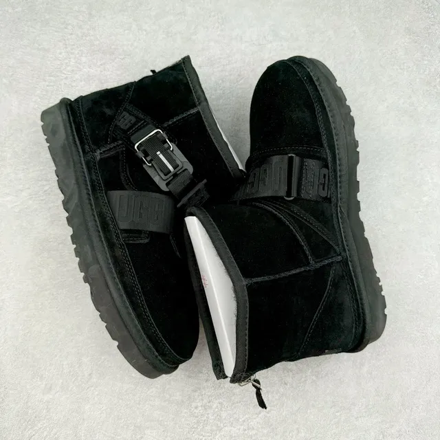 UGG Harness Strap Black Snow Boot 12