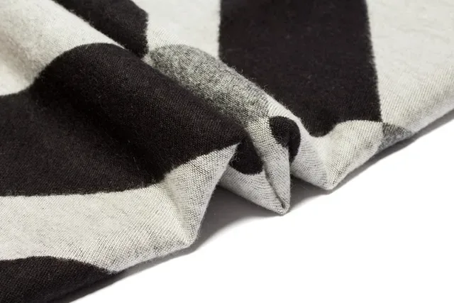 UGG Plaid-Striped Cashmere Scarf 9