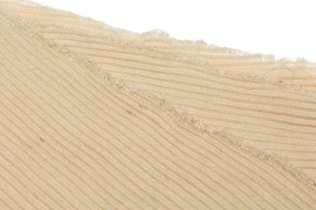 UGG Ribbed Beige Cashmere Scarf 8