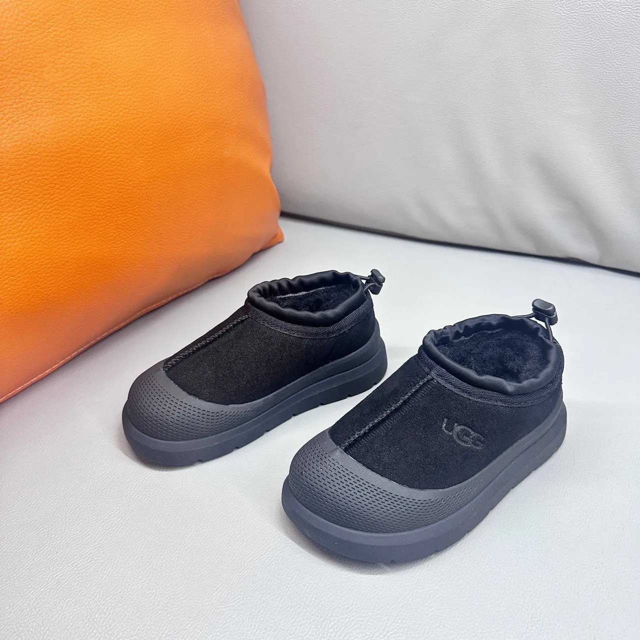 UGG Tasman Black Slip-On Platform Snow Boots 19