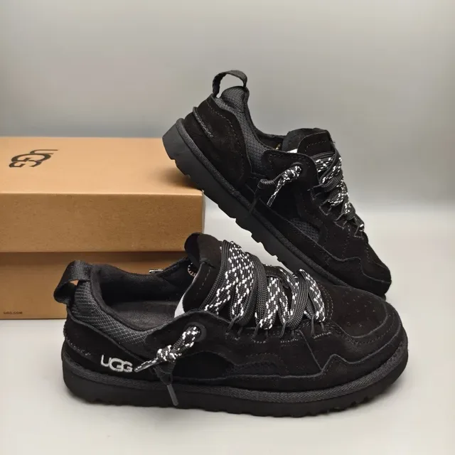 UGG Tasman Black Suede Lifestyle Sneakers 6