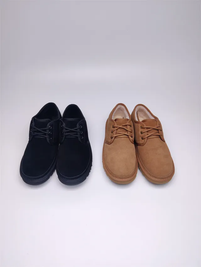 UGG Tasman Bota de Neve Marrom Castaño de Camurça Forrada com lã com Cadarços 3