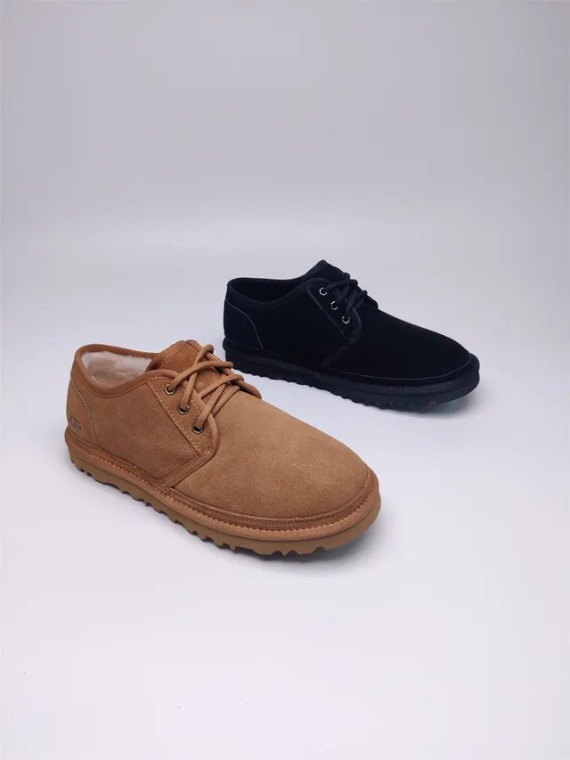 UGG Tasman Bota de Neve Marrom Castaño de Camurça Forrada com lã com Cadarços 4