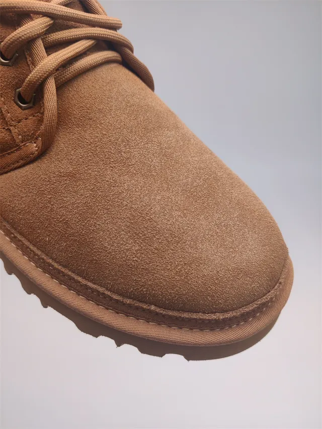 UGG Tasman Bota de Neve Marrom Castaño de Camurça Forrada com lã com Cadarços 5