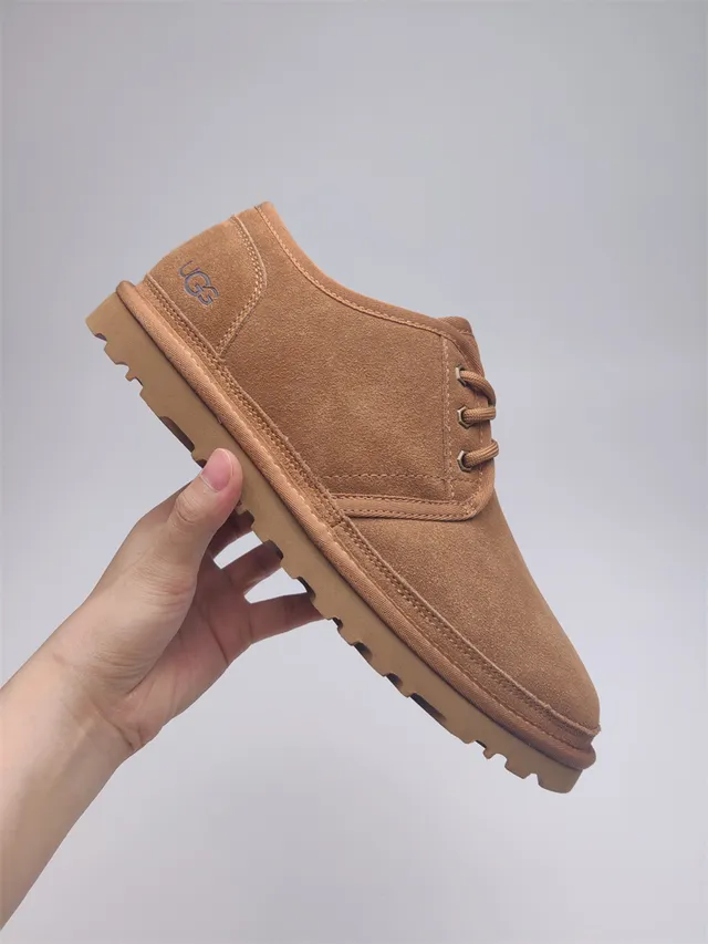 UGG Tasman Bota de Neve Marrom Castaño de Camurça Forrada com lã com Cadarços 11