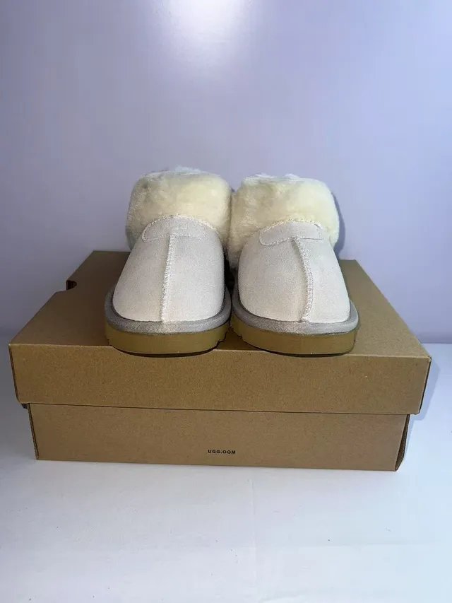 UGG Tasman Off-White Shearling-Lined Slipper 5