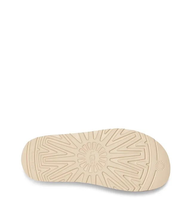 UGG Tasman Tan Suede Cross-Strap Platform Slippers 18