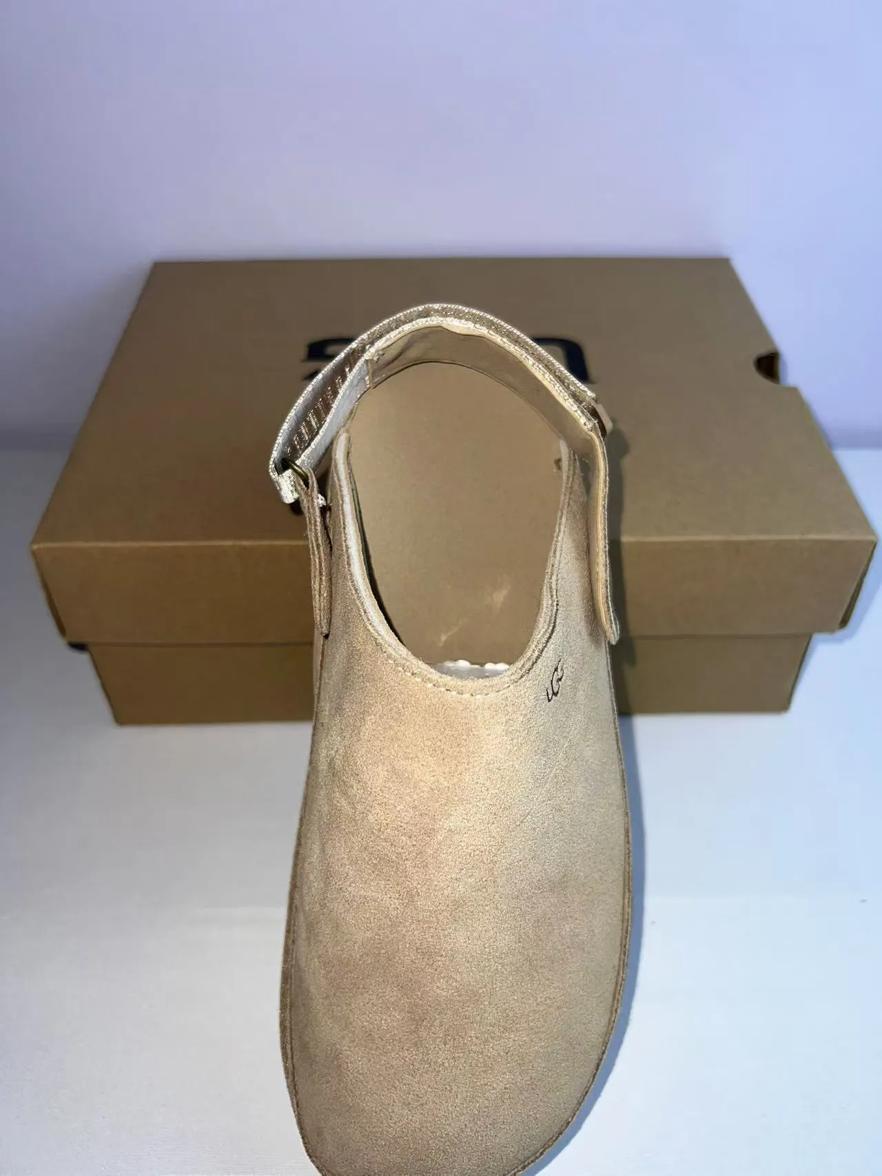 UGG Tasman Tan Suede Platform Clog 3