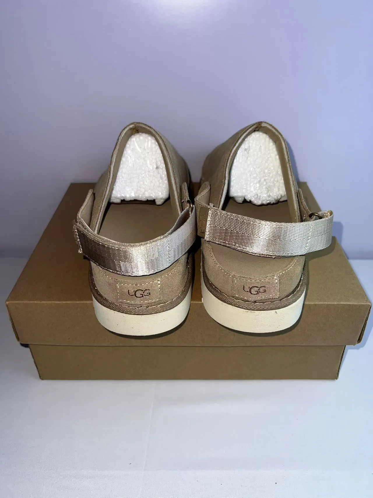 UGG Tasman Tan Suede Platform Clog 5
