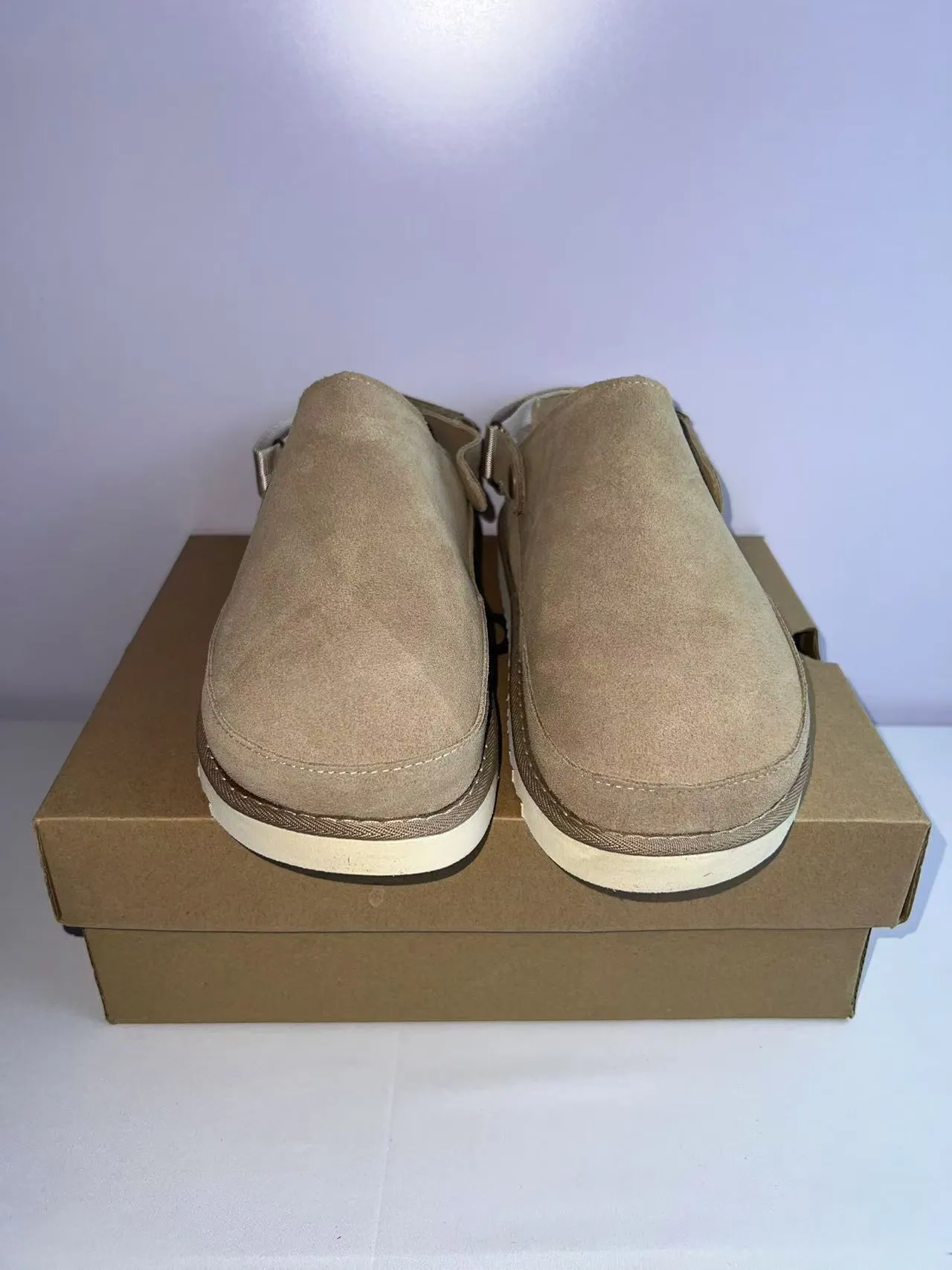 UGG Tasman Tan Suede Platform Clog 6