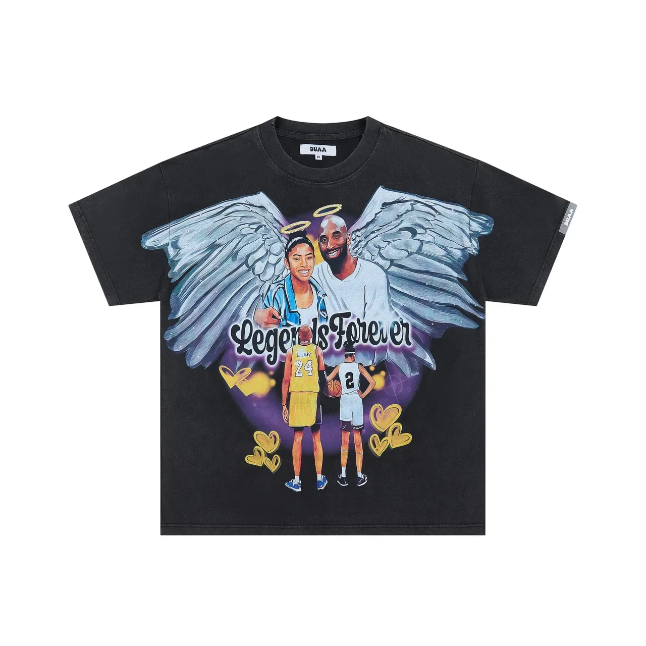 UMA WANG Graphic Print Angel Wing and '81' Oversized T-Shirt 3