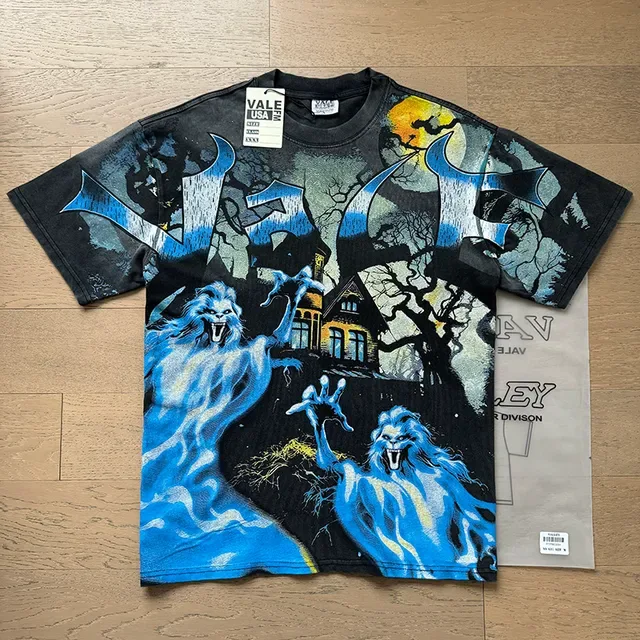 Vale Forever Horror Graphic Print Black T-Shirt 4