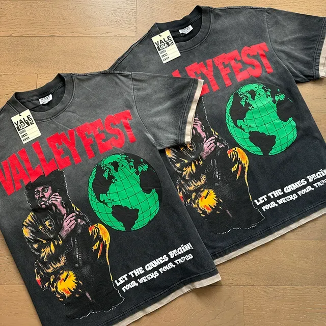 تي شيرت جرافيك بغسل حمضي Vale Forever Valley Fest 2