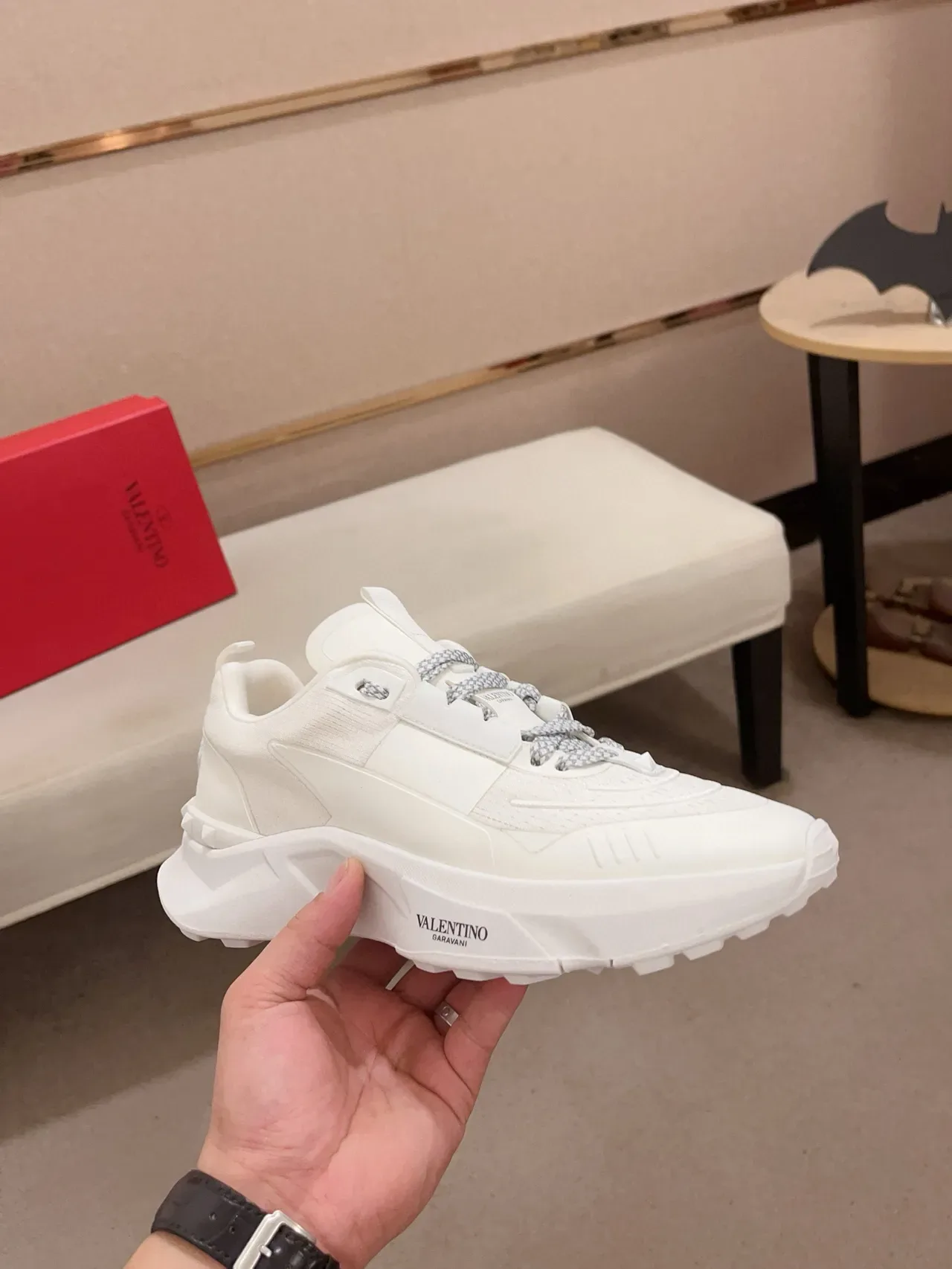 Valentino Garavani Tênis Lifestyle Chunky Branco 5