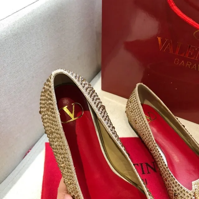 Valentino Rockstud Crystal-Embellished Pointed-Toe Loafers 2