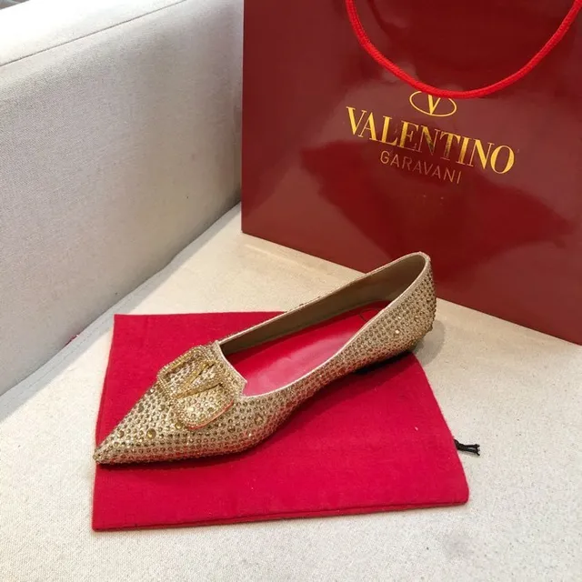 Valentino Rockstud Crystal-Embellished Pointed-Toe Loafers 4