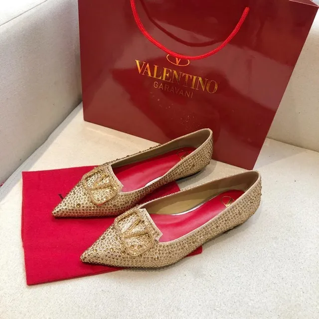 Valentino Rockstud Crystal-Embellished Pointed-Toe Loafers 5