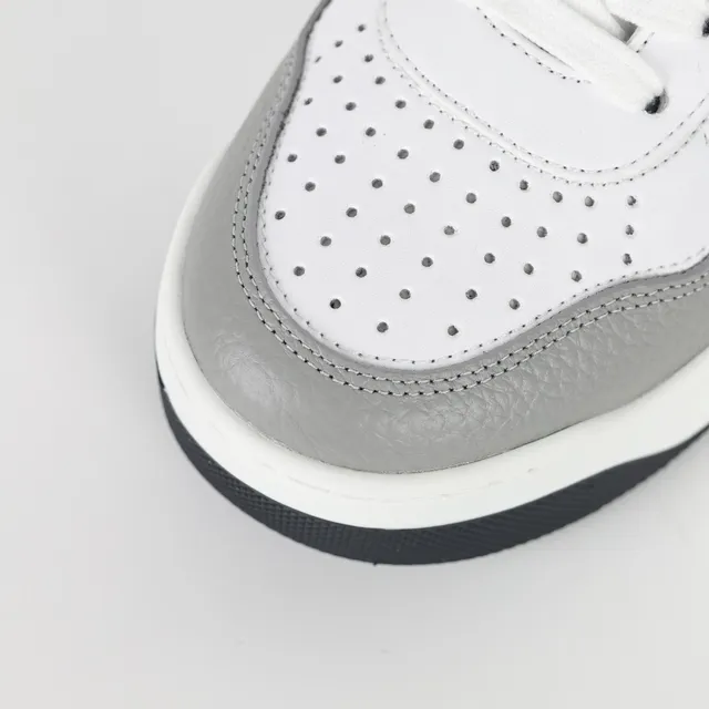 Valentino Rockstud White Black Gray Lifestyle Sneakers 5