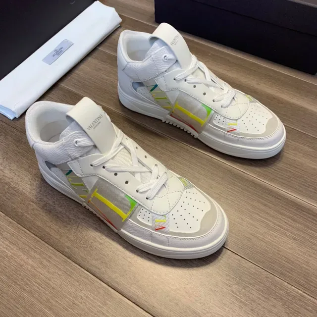 Valentino VLTN حذاء رياضي عالي الارتفاع متعدد الألوان خطوط أسلوب حياة 1