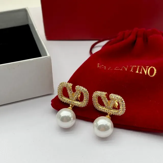 Valentino VLTN Pavé-Set Brincos de Pérolas 4