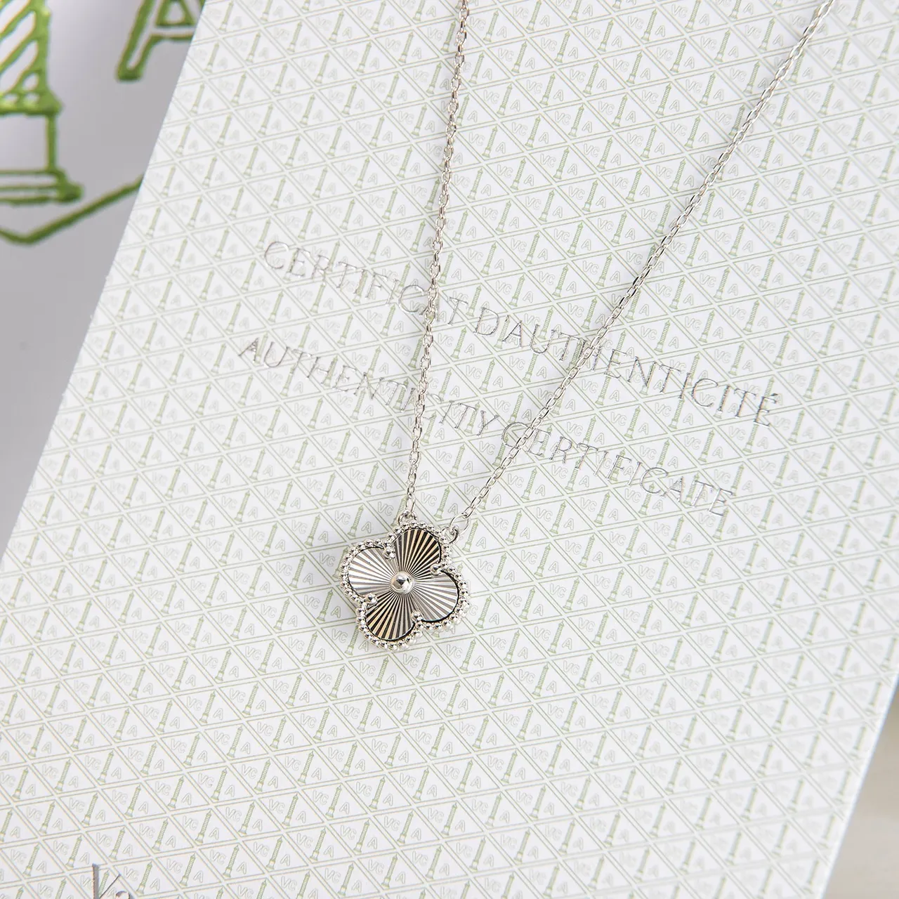Van Cleef & Arpels Alhambra Four-Leaf Clover Pendant Necklace 3