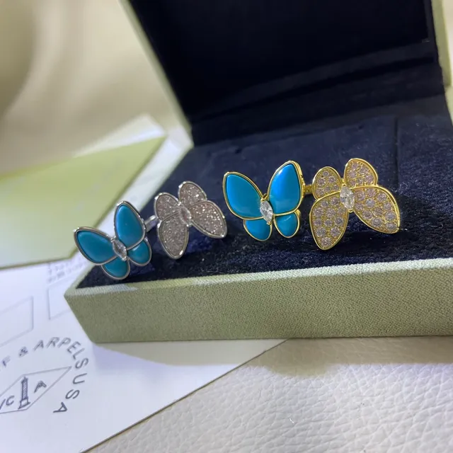 Van Cleef & Arpels Papillon भটারফ্লাই এনামেল এবং পেভ ক্রিস্টাল ইয়াররিংস 2