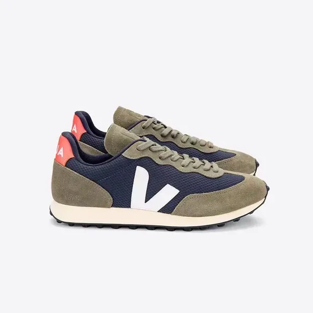 VEJA Beige White Low-Top Mesh And Suede Upper Lifestyle Sneakers 5