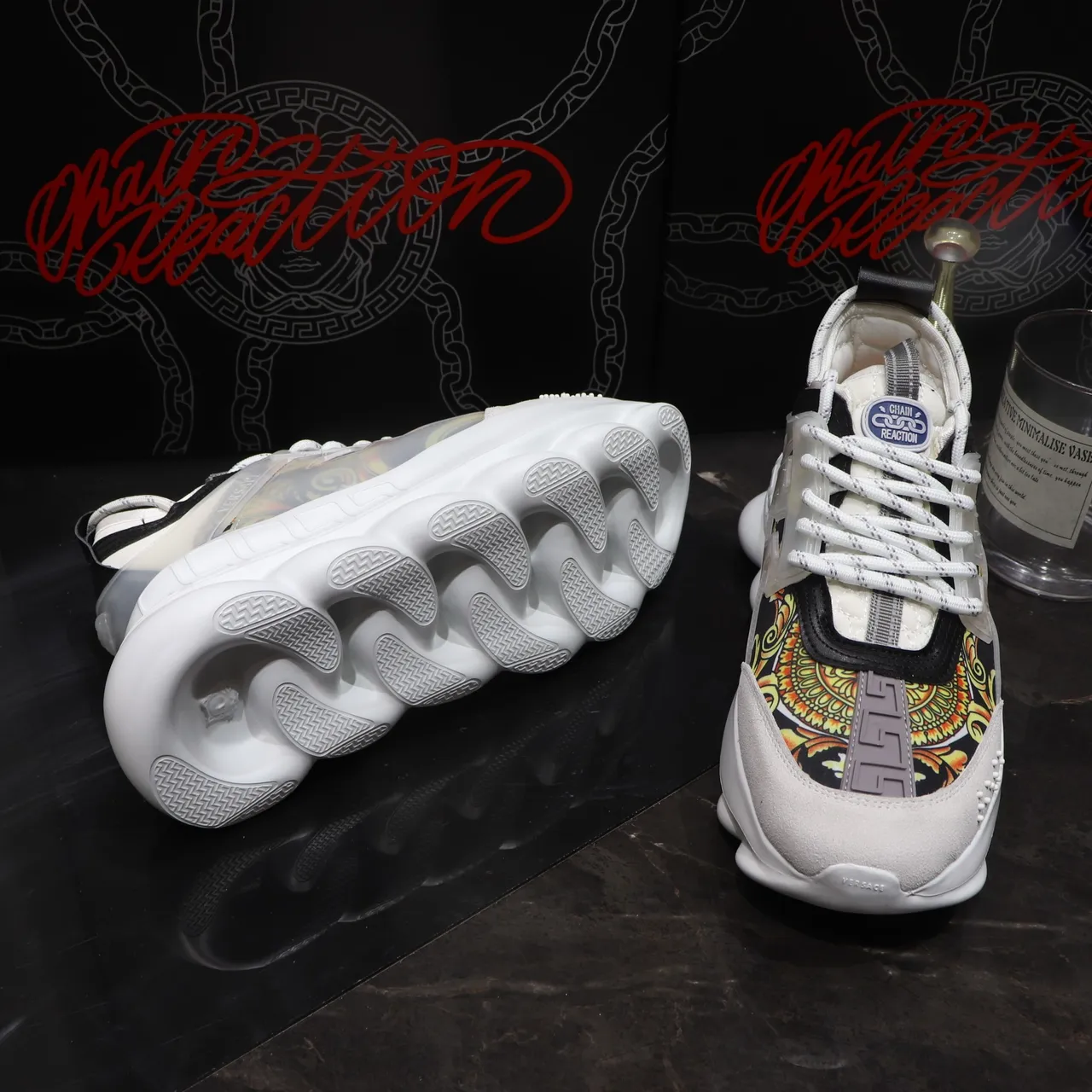 Versace Chain Reaction Baroque Print Chunky Sneakers 3