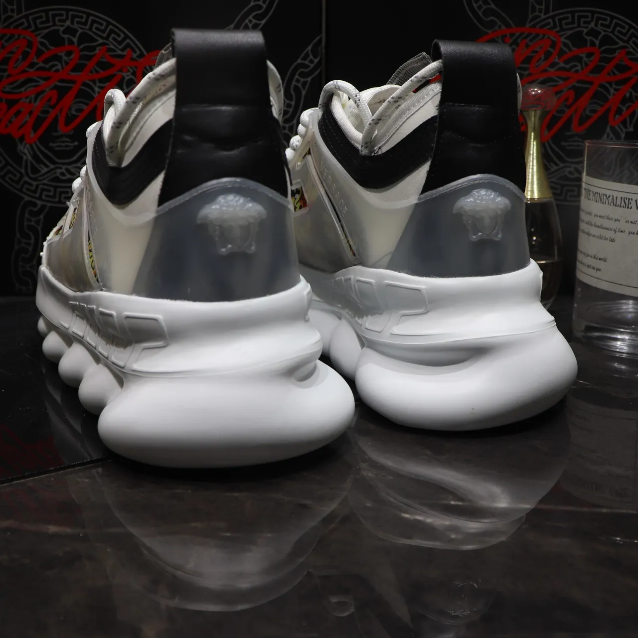 Versace Chain Reaction Baroque Print Chunky Sneakers 4