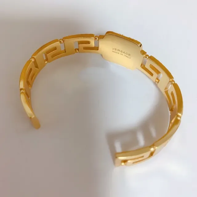 Versace Gold Silver Pavé-Crystal Bracelet 4
