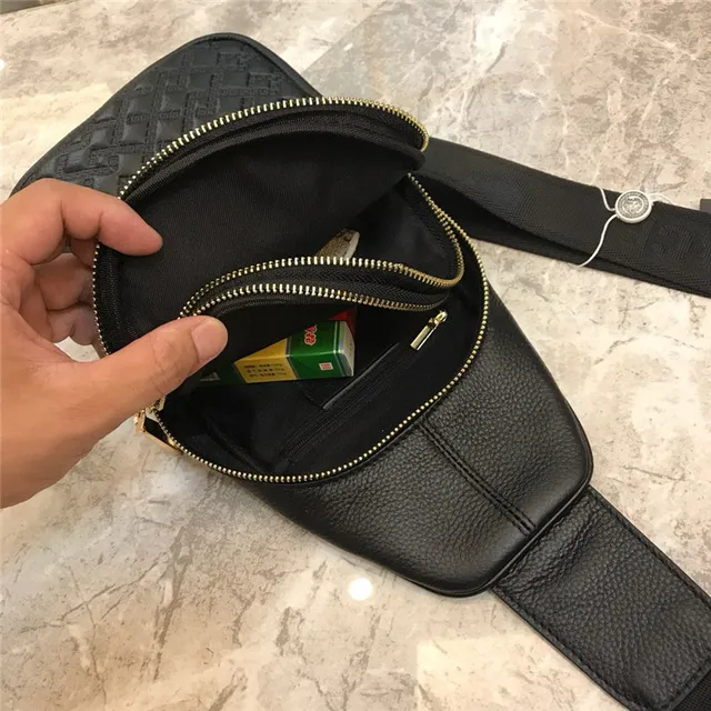 Versace Greca Odissea Quilted Black Leather Crossbody Bag 2