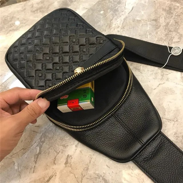 Versace Greca Odissea Quilted Black Leather Crossbody Bag 3