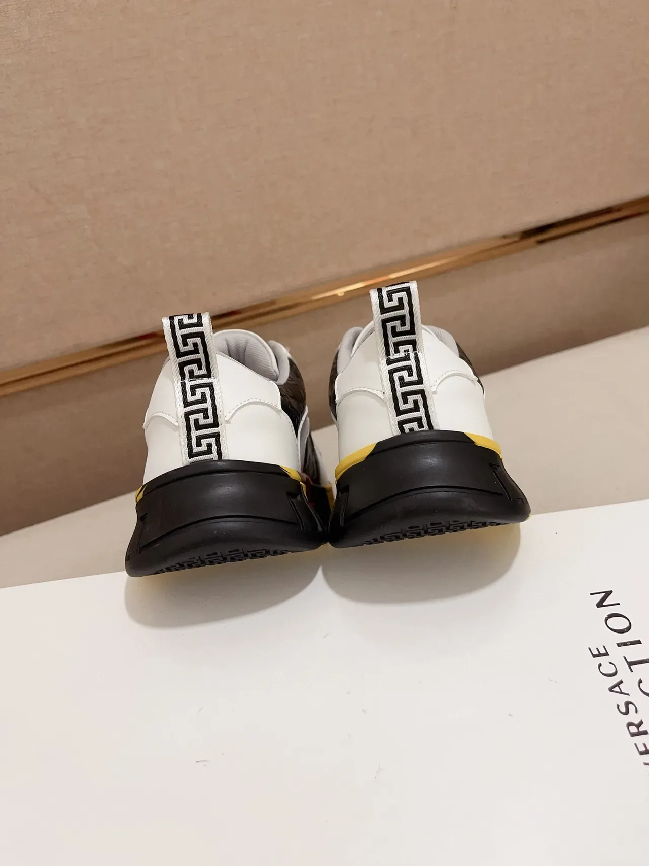 Versace Greca Odissea White Black Red Yellow Lifestyle Sneakers 8