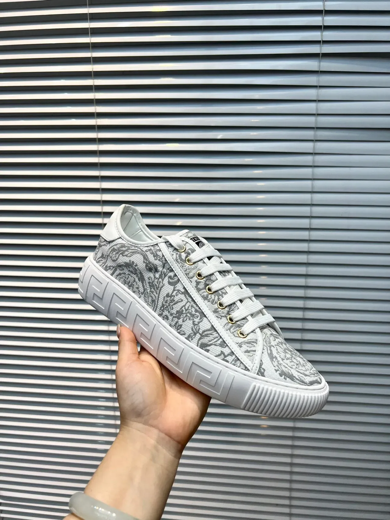 Versace Odissea Baroque Print White Lifestyle Sneakers 8