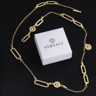 Versace Odissea Collar Dorado con Clip de Papel Medusa