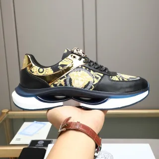 Versace Odissea Medusa-Print Gold Black Lifestyle Sneakers