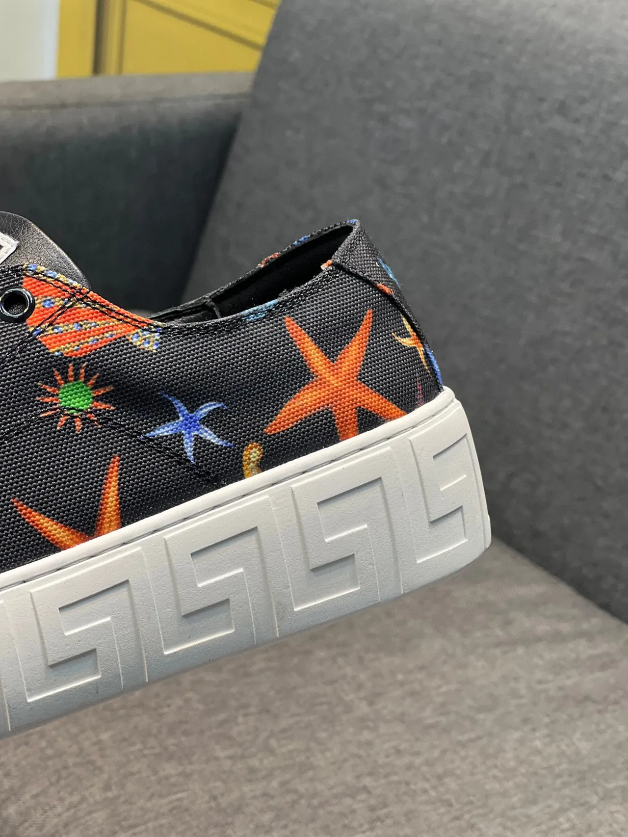 Versace Odissea Printed Canvas Low-Top Lifestyle Sneakers 8