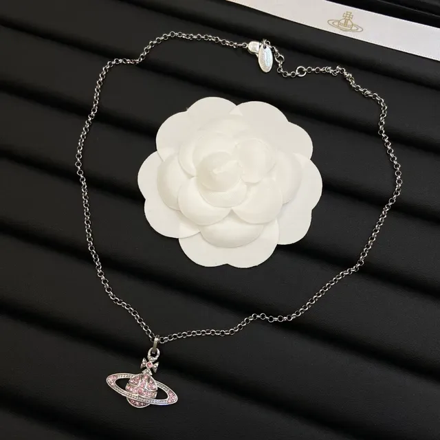 Vivienne Westwood Classic Orb Crystal-Encrusted Planet Necklace 6