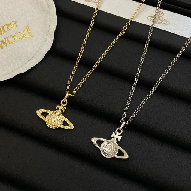 Vivienne Westwood Classic Orb Crystal-Encrusted Planet Necklace 7